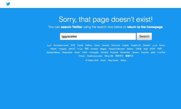 IKKE PÅ TWITTER: I skrivende stund er ikke Iggy Azaleas twitter-konto oppe og går. Foto: Skjermdump fra Twitter IKKE PÅ TWITTER: I skrivende stund er ikke Iggy Azaleas twitter-konto oppe og går. Foto: Skjermdump fra Twitter
