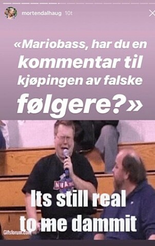 <strong>FALSKE FØLGERE:</strong> Dalhaug delte en rekke bilder på Instagram om Mario Riera. Foto: skjermdump fra Instagram. <strong>FALSKE FØLGERE:</strong> Dalhaug delte en rekke bilder på Instagram om Mario Riera. Foto: skjermdump fra Instagram.