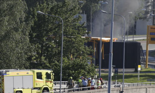 image: Hydrogentank eksploderte på bensinstasjon i Sandvika
