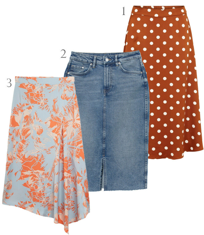 1. Bruuns Bazaar via Zalando.no, kr 979. 2. H&M, 299. 3. Lindex, kr 299. 1. Bruuns Bazaar via Zalando.no, kr 979. 2. H&M, 299. 3. Lindex, kr 299.