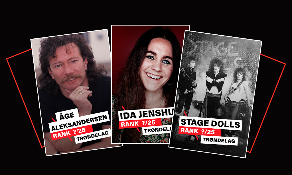 DAGBLADET KÅRER: Dagbladet kårer de beste artistene/bandene fra Trøndelag de siste 40 åra. Illustrasjon: Liselotte Hauer Kind / Dagbladet