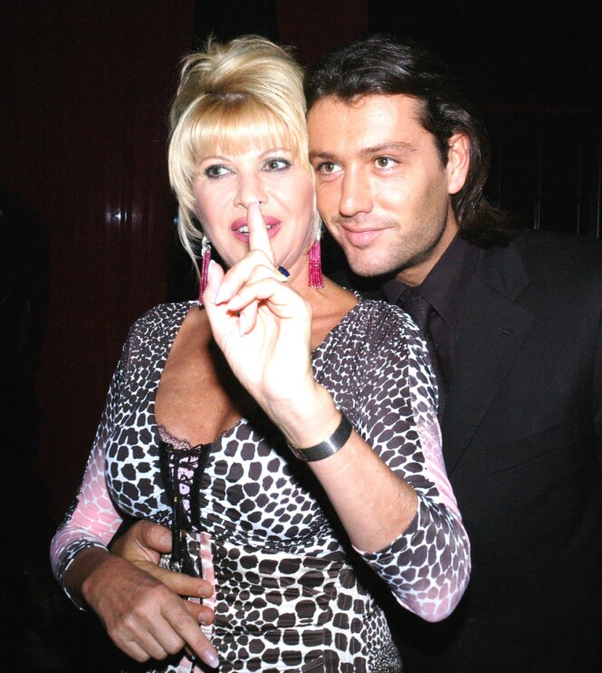 <strong>KORT EKTESKAP:</strong> Ivana Trump og Rossano Rubicondi har hatt et av og på-forhold i flere år. I 2008 giftet de seg, men forholdet som mann og kone varte bare i fire måneder. Her er de to avbildet under filmfestivalen i Cannes i 2005. Foto: NTB Scanpix <strong>KORT EKTESKAP:</strong> Ivana Trump og Rossano Rubicondi har hatt et av og på-forhold i flere år. I 2008 giftet de seg, men forholdet som mann og kone varte bare i fire måneder. Her er de to avbildet under filmfestivalen i Cannes i 2005. Foto: NTB Scanpix