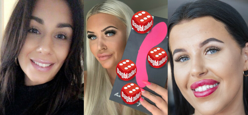 Karoline Sophie Antonsen fra «Paradise Hotel 2018», Siv Meyer fra «Ex on the Beach 2019», Melina Johnsen fra «Ex on the Beach 2018» og Andreas Østerøy fra «Ex on the beach 2019» har testet sexleketøy for Dagbladet. Karoline Sophie Antonsen fra «Paradise Hotel 2018», Siv Meyer fra «Ex on the Beach 2019», Melina Johnsen fra «Ex on the Beach 2018» og Andreas Østerøy fra «Ex on the beach 2019» har testet sexleketøy for Dagbladet.