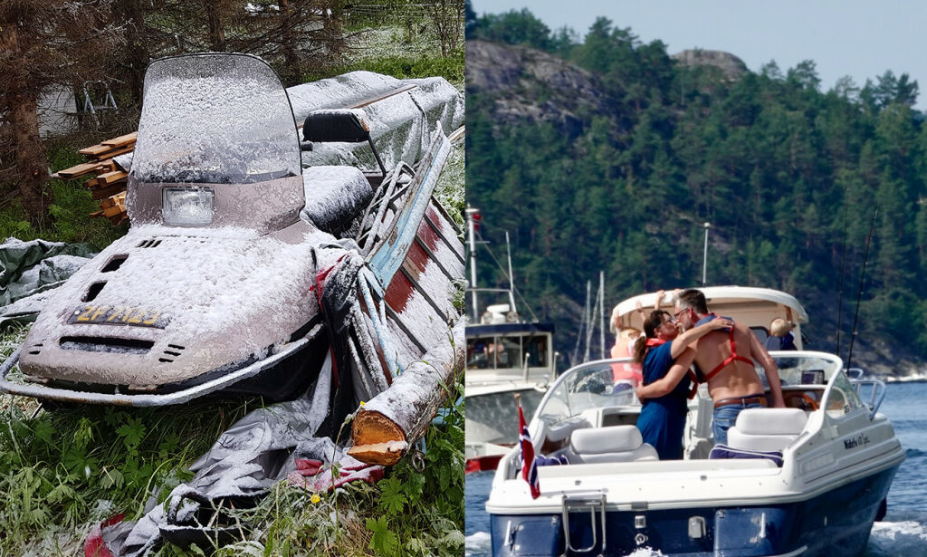 image: Tromsø: 3,5 grader Kragerø: 29,6 grader