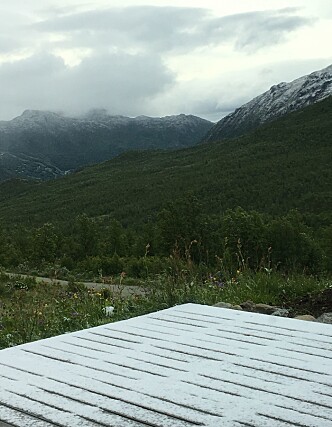 <strong>SNØDEKT:</strong> Kulderekorden i Oppland har gjort sommerferien kaldere enn forventet. Foto: Hilde Hatlo <strong>SNØDEKT:</strong> Kulderekorden i Oppland har gjort sommerferien kaldere enn forventet. Foto: Hilde Hatlo