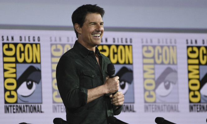 <strong>BLID COMEBACK KID:</strong> Tom Cruise var i godt humør da han delte første glimt fra «Top Gun 2» under Comic-Con torsdag. Foto: Chris Pizzello / Invision / NTB Scanpix <strong>BLID COMEBACK KID:</strong> Tom Cruise var i godt humør da han delte første glimt fra «Top Gun 2» under Comic-Con torsdag. Foto: Chris Pizzello / Invision / NTB Scanpix