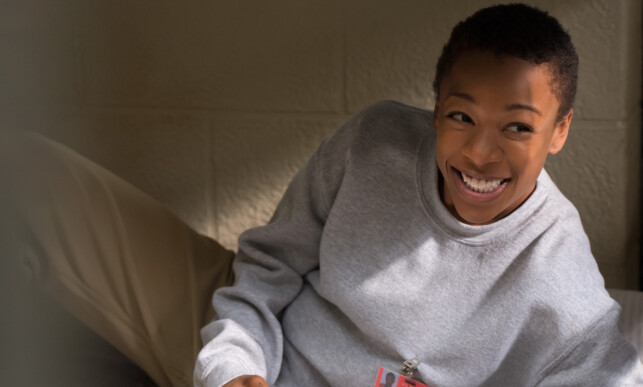 MED I FIRE SESONGER: Samira Wiley som Litchfield-innsatte Poussey Washington. Foto: JoJo Whilden / Netflix MED I FIRE SESONGER: Samira Wiley som Litchfield-innsatte Poussey Washington. Foto: JoJo Whilden / Netflix