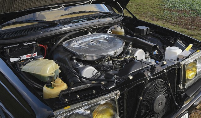 EN JUVEL: V8-motor på fem liter tar opp det meste av plassen her. Foto:Will Williams EN JUVEL: V8-motor på fem liter tar opp det meste av plassen her. Foto:Will Williams