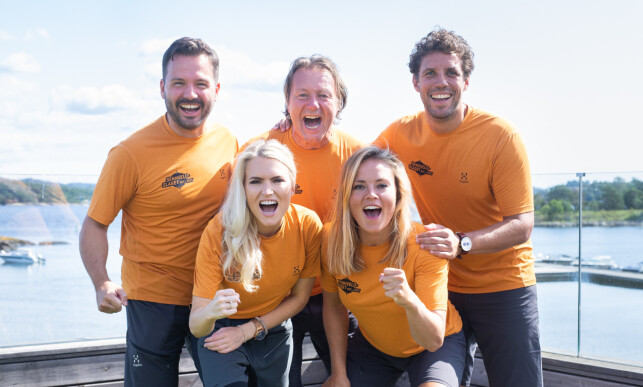LAG ØST: Helene Olafsens lag består av deltakerne Svein Østvik (58), Isabelle Ringnes (30), Freddy Dos Santos (42) og Hasse Hope (33). Foto: Helene Kjærgaard Sviland/TV 2 LAG ØST: Helene Olafsens lag består av deltakerne Svein Østvik (58), Isabelle Ringnes (30), Freddy Dos Santos (42) og Hasse Hope (33). Foto: Helene Kjærgaard Sviland/TV 2
