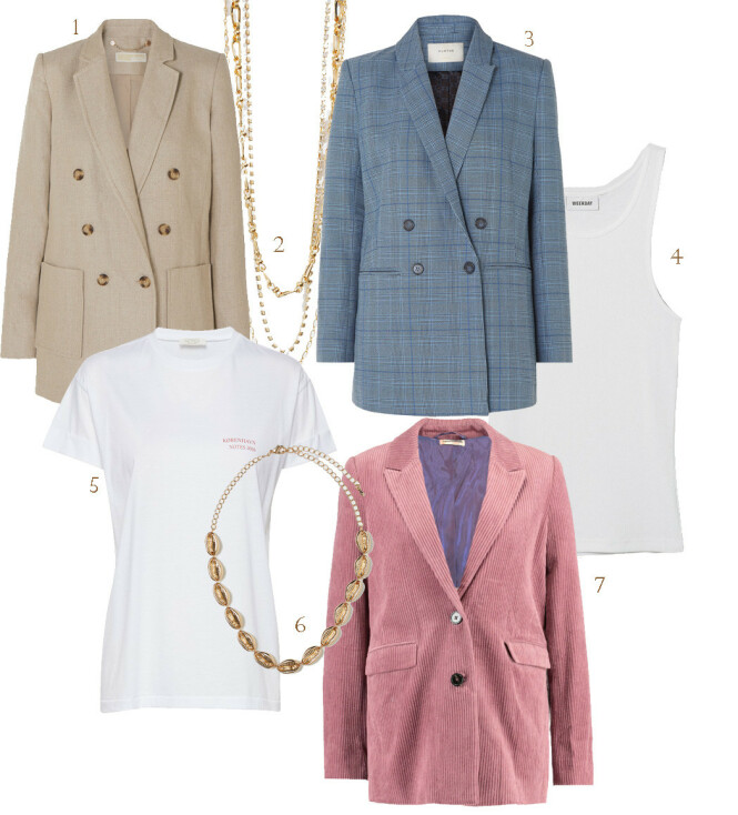 1. Michael Kors via Net-a-porter.com, kr 3777. 2. Glitter, kr 159. 3. Munthe via Net-a-porter.com, kr 4000. 4. Weekday, kr 100. 5. Notes du Nord via Boozt.com, kr 599. 6. H&M, kr 99. 7. Custommade via Zalando.no, kr 2695. 1. Michael Kors via Net-a-porter.com, kr 3777. 2. Glitter, kr 159. 3. Munthe via Net-a-porter.com, kr 4000. 4. Weekday, kr 100. 5. Notes du Nord via Boozt.com, kr 599. 6. H&M, kr 99. 7. Custommade via Zalando.no, kr 2695.