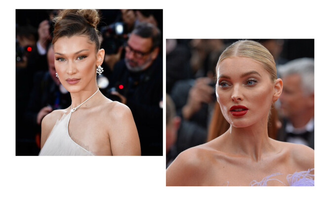 TATT PÅ FERSKEN: Bella Hadid (t. h.) og svenske Elsa Hosk ble tatt i bildejuks. Begge blokkerte kontoen som avslørte «hemmeligheten». FOTO: Scanpix TATT PÅ FERSKEN: Bella Hadid (t. h.) og svenske Elsa Hosk ble tatt i bildejuks. Begge blokkerte kontoen som avslørte «hemmeligheten». FOTO: Scanpix