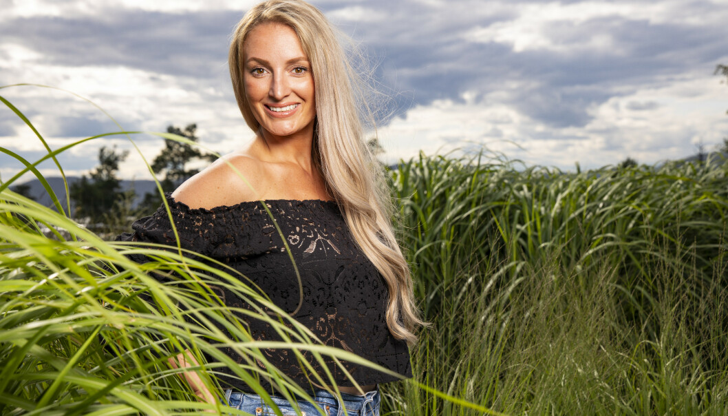 - HOPPER I DET: Lekeplassdesigner Ingebjørn Monique Haram (30). Foto: Tor Lindseth / Se og Hør - HOPPER I DET: Lekeplassdesigner Ingebjørn Monique Haram (30). Foto: Tor Lindseth / Se og Hør