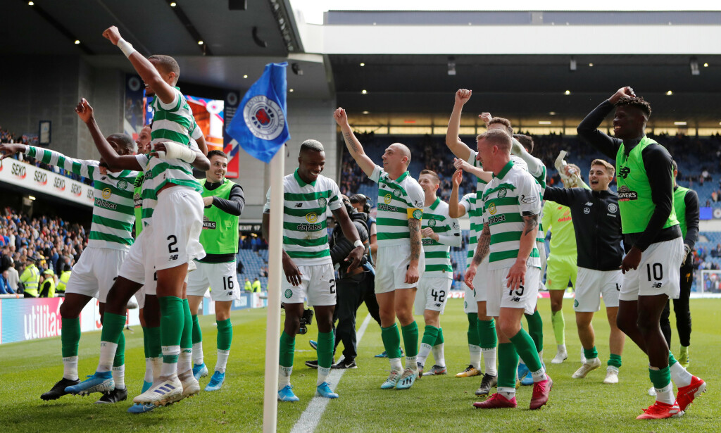 JUBLET FOR SEIER: Celtic-spillerne. Foto: NTB Scanpix JUBLET FOR SEIER: Celtic-spillerne. Foto: NTB Scanpix