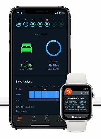 HAR TEKNOLOGIEN: I 2017 kjøpte Apple Beddit, et finsk selskap som lagde ulike søvnmålere. Foto: Beddit HAR TEKNOLOGIEN: I 2017 kjøpte Apple Beddit, et finsk selskap som lagde ulike søvnmålere. Foto: Beddit