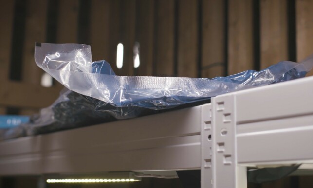 VAKUMPOSER: Når luften fjernes tar vakumposene de minimalt med plass. VAKUMPOSER: Når luften fjernes tar vakumposene de minimalt med plass.