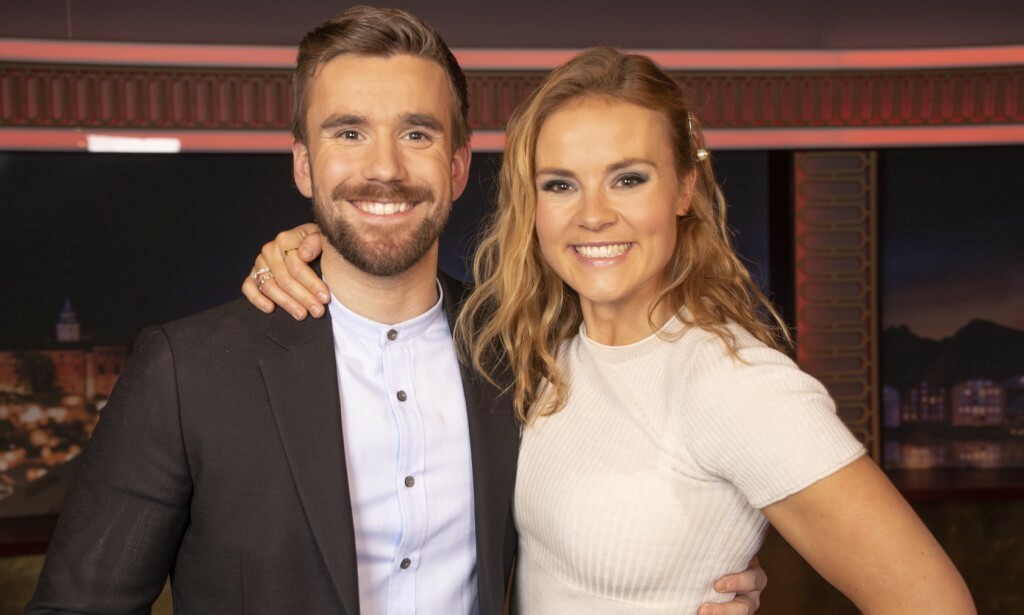 PROGRAMLEDERPAR: Helene Olafsen og Stian Blipp er gode venner og kolleger. Blipp er svært glad for at Olafsen nå venter sitt første barn med kjæresten Jørgen. Foto: Tor Lindseth / Se og Hør PROGRAMLEDERPAR: Helene Olafsen og Stian Blipp er gode venner og kolleger. Blipp er svært glad for at Olafsen nå venter sitt første barn med kjæresten Jørgen. Foto: Tor Lindseth / Se og Hør