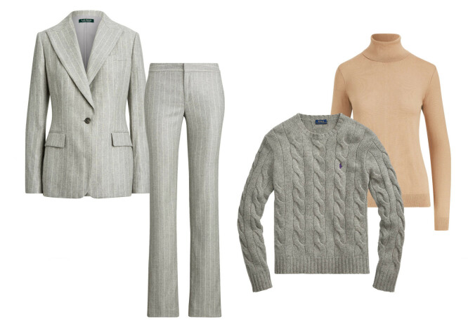 «WEAR TO WORK»: Kolleksjonen består av såkalte «wear to work»-klær – perfekte for en lang dag på kontoret når man vil føle seg både stilriktig og profesjonell. FOTO: Ralph Lauren «WEAR TO WORK»: Kolleksjonen består av såkalte «wear to work»-klær – perfekte for en lang dag på kontoret når man vil føle seg både stilriktig og profesjonell. FOTO: Ralph Lauren