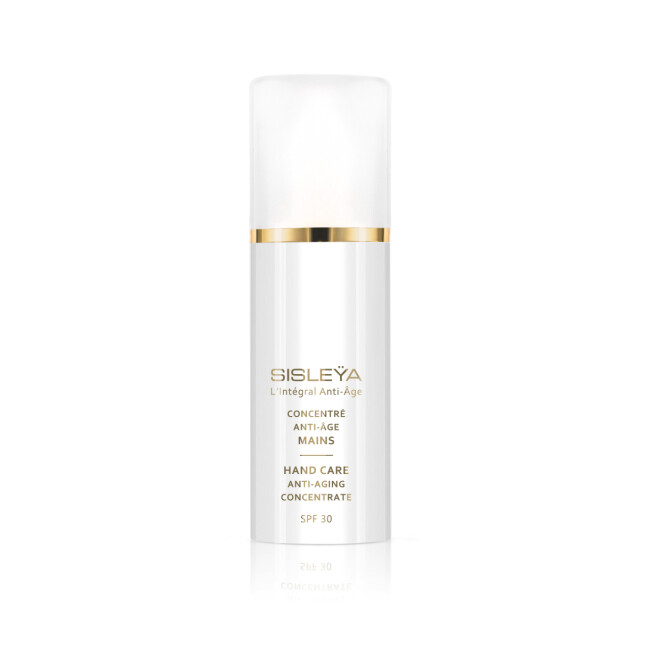 Eksklusiv håndkrem spekket med plante ekstrakter som skal behandle pigmentflekker, gjøre årene og linjene mindre synlige. Med SPF 30 (kr 1210, Sisley, Sisleÿa Gand Care Anti-Aging Concentrate). FOTO: Produsenten Eksklusiv håndkrem spekket med plante ekstrakter som skal behandle pigmentflekker, gjøre årene og linjene mindre synlige. Med SPF 30 (kr 1210, Sisley, Sisleÿa Gand Care Anti-Aging Concentrate). FOTO: Produsenten