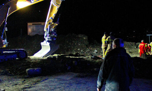 image: Mann alvorlig skadd i gravemaskinulykke