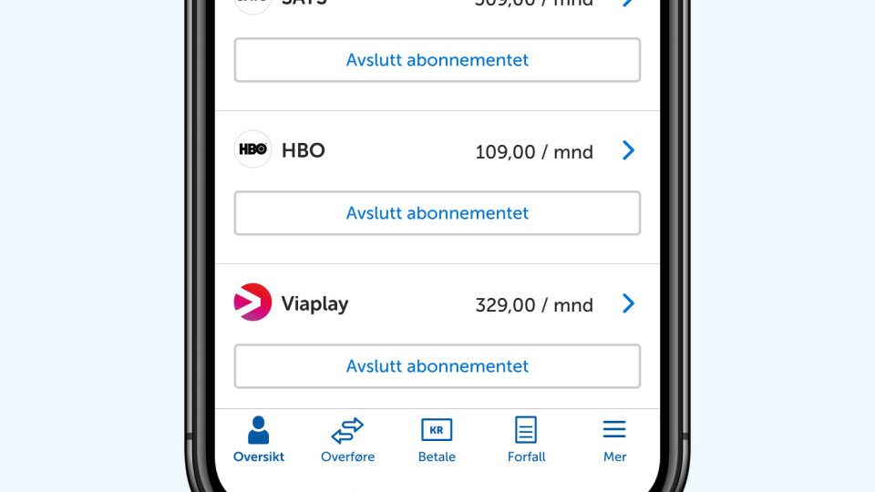 Ny Tjeneste Si Opp Abonnementer Via Mobilbanken Dinside