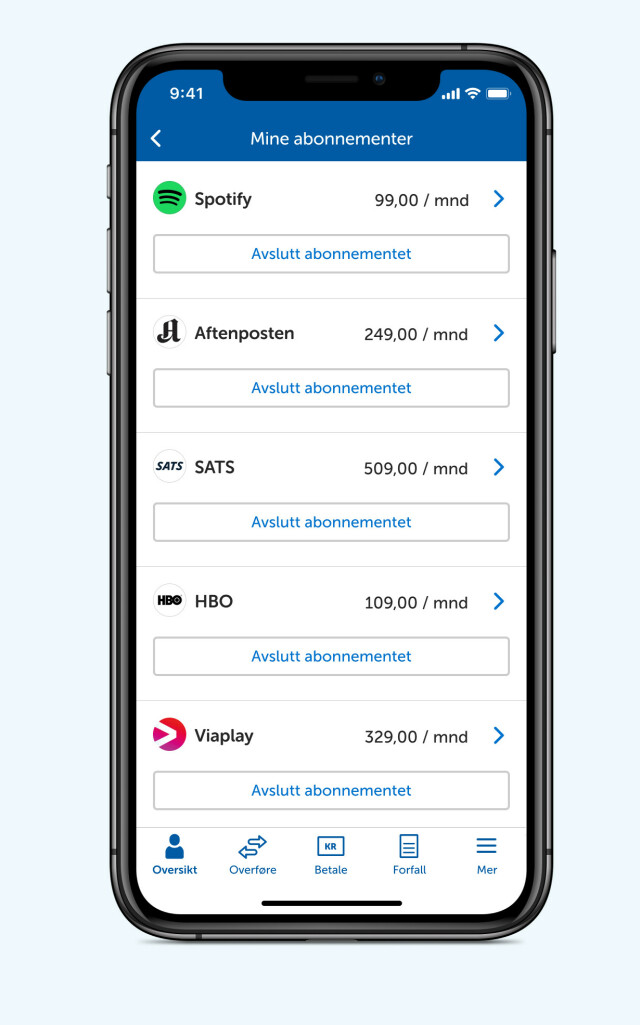 Ny Tjeneste Si Opp Abonnementer Via Mobilbanken Dinside