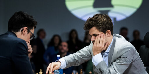 image: Carlsen opp i føringen