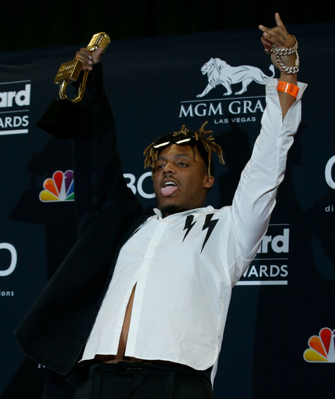 PRISVINNER: Rapperen vant prisen for årets nye artist på Billboard Music Awards i mai. Foto: NTB Scanpix PRISVINNER: Rapperen vant prisen for årets nye artist på Billboard Music Awards i mai. Foto: NTB Scanpix