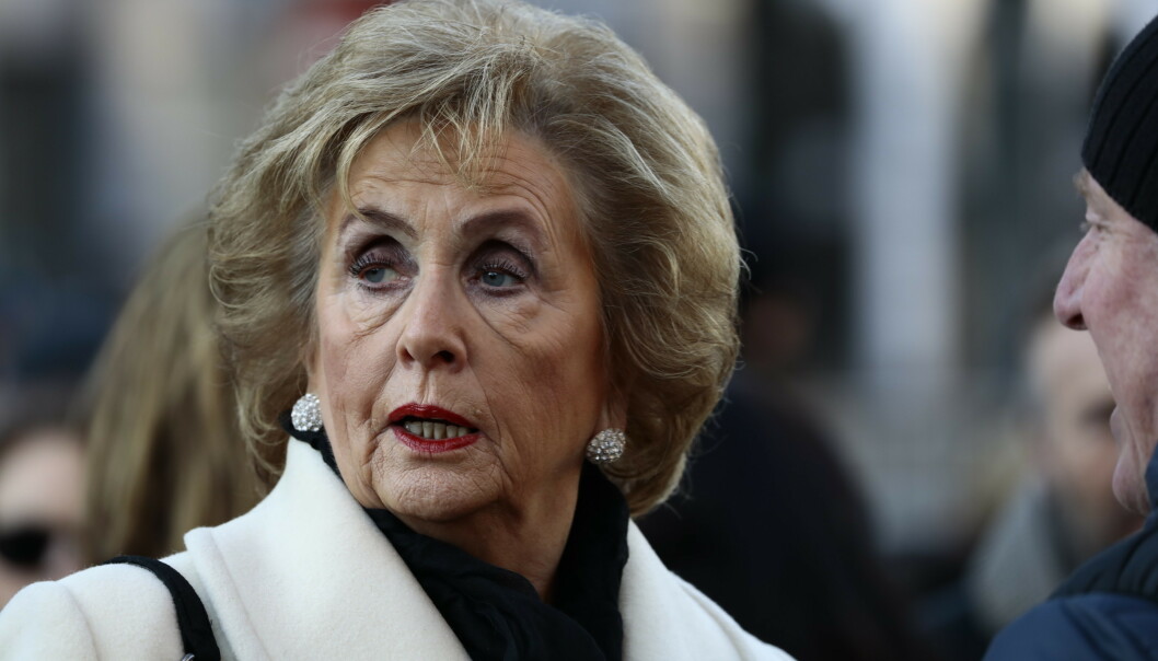 I SORG: Trude Drevland var til stede for å ta farvel med sin kjære venn. Foto: Nina Hansen / Dagbladet I SORG: Trude Drevland var til stede for å ta farvel med sin kjære venn. Foto: Nina Hansen / Dagbladet