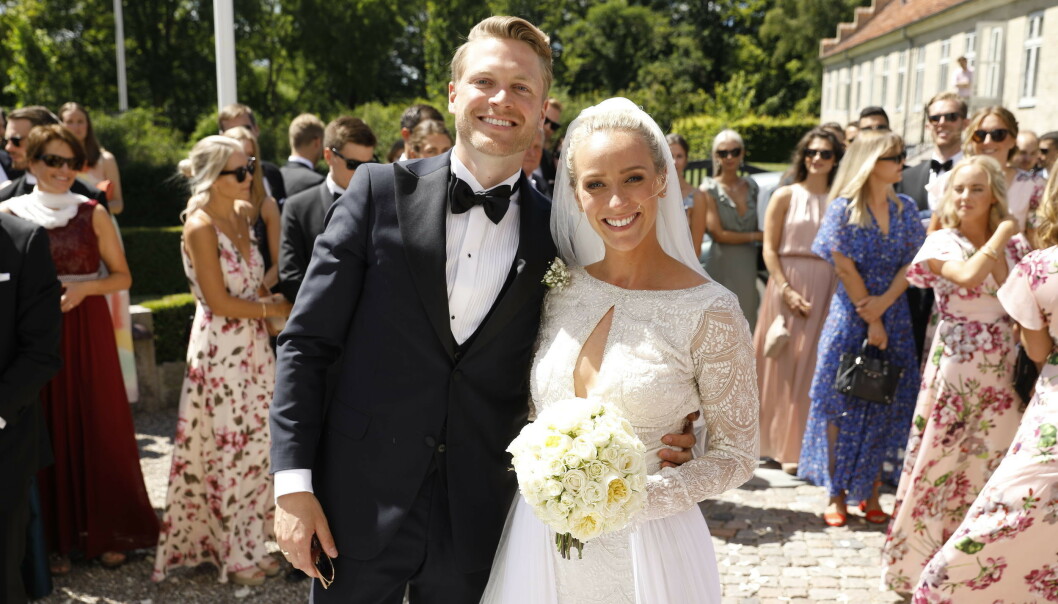 GIFT: Katarina Flatland giftet seg med Harald Dobloug i Danmark sommeren 2018. Nå skal hun roe ned fremover. Foto: Espen Solli / Se og Hør GIFT: Katarina Flatland giftet seg med Harald Dobloug i Danmark sommeren 2018. Nå skal hun roe ned fremover. Foto: Espen Solli / Se og Hør