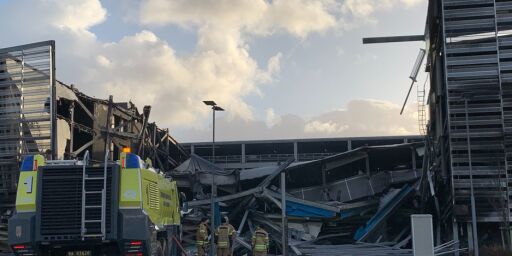 image: Ny brann i parkeringshuset på Sola