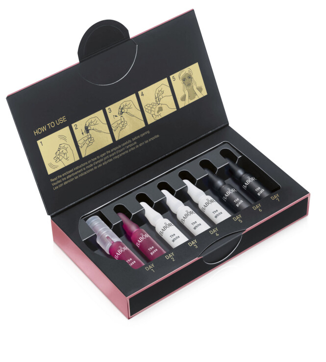 7-dagers antiagekur med ekstrakter av rose (kr 735, Babor, Ampoule Concentrates Grand Cru). FOTO: Produsenten 7-dagers antiagekur med ekstrakter av rose (kr 735, Babor, Ampoule Concentrates Grand Cru). FOTO: Produsenten
