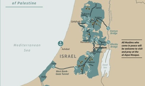 Sletter Palestina fra kartet