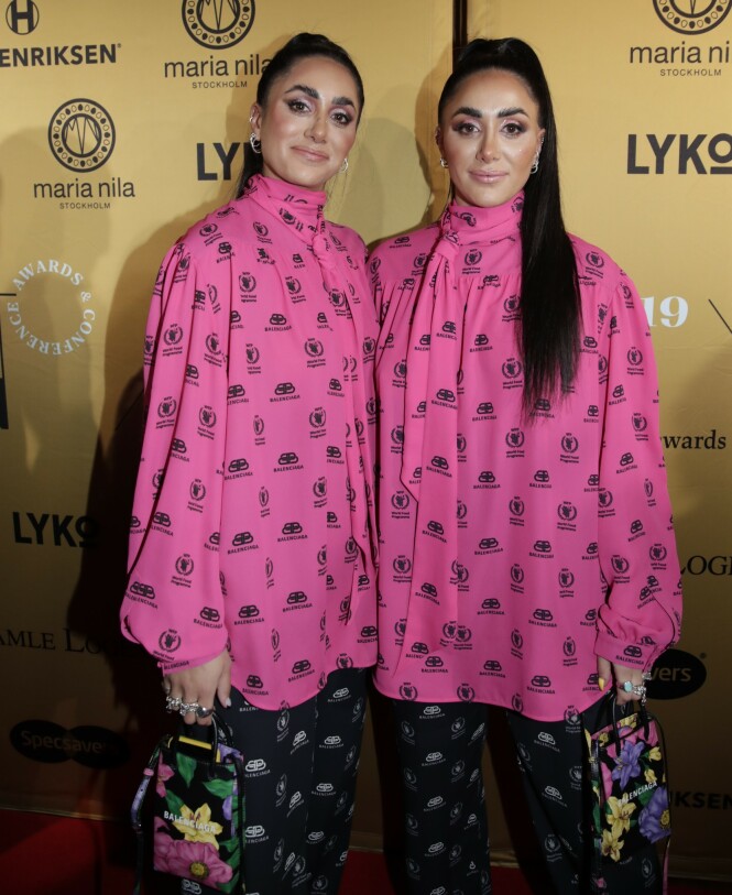 PÅ RØD LØPER: Vita og Wanda stilte i matchende antrekk fra Balenciaga på den røde løperen før Vixen-utdelingen. Foto: Vidar Ruud / NTB Scanpix PÅ RØD LØPER: Vita og Wanda stilte i matchende antrekk fra Balenciaga på den røde løperen før Vixen-utdelingen. Foto: Vidar Ruud / NTB Scanpix