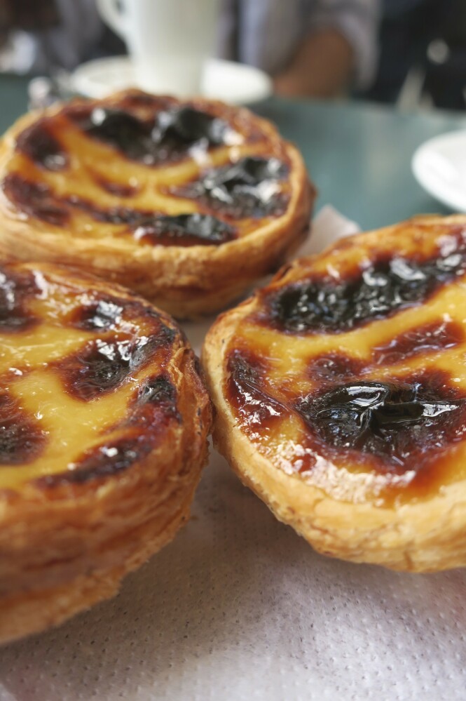 Disse kremfylte tertene heter Pastéis de Nata. FOTO: Karna Bunk-Jensen Disse kremfylte tertene heter Pastéis de Nata. FOTO: Karna Bunk-Jensen