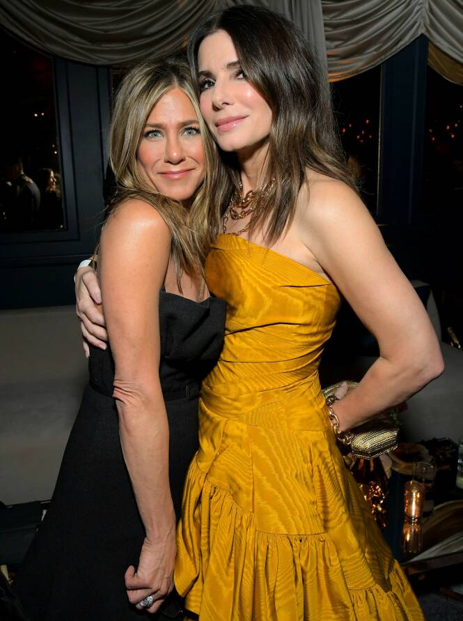 NÆRT VENNSKAP: Jennifer Aniston og Sandra Bullock har vært venner i en årrekke. Nå intervjuer sistnevnte Aniston i et nytt intervju. Foto: NTB Scanpix NÆRT VENNSKAP: Jennifer Aniston og Sandra Bullock har vært venner i en årrekke. Nå intervjuer sistnevnte Aniston i et nytt intervju. Foto: NTB Scanpix
