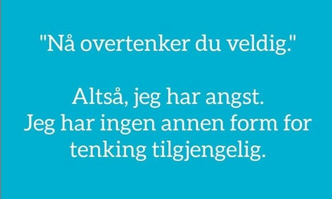 HUMORKONTO: På Marits instagramkonto finnes alt fra ærlige bekjennelser til bilder som får deg til å le. FOTO: Skjermdump Instagram/@angst.humor HUMORKONTO: På Marits instagramkonto finnes alt fra ærlige bekjennelser til bilder som får deg til å le. FOTO: Skjermdump Instagram/@angst.humor