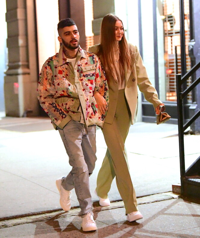 2020: Romanseryktene mellom Gigi Hadid og Zayn Malik fikk raskt fart på seg etter at de i midten av januar ble observert sammen i New York. Foto: NTB Scanpix 2020: Romanseryktene mellom Gigi Hadid og Zayn Malik fikk raskt fart på seg etter at de i midten av januar ble observert sammen i New York. Foto: NTB Scanpix