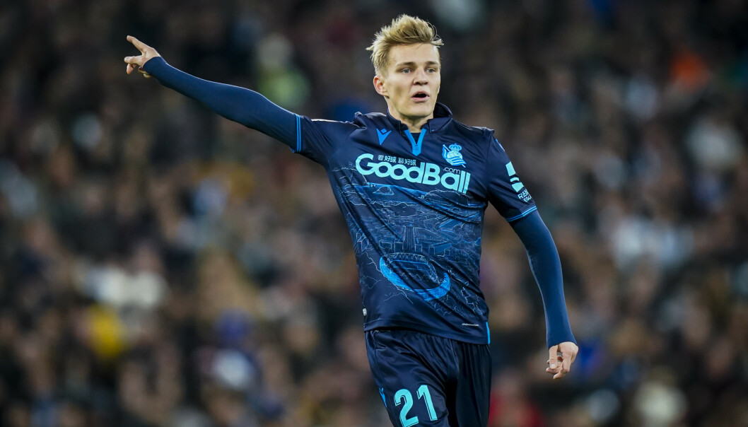<strong>I AKSJON:</strong> Her ser man Martin Ødegaard spille fotball for Real Sociedad under storkampen mot Real Madrid i fjor. Foto: NTB Scanpix <strong>I AKSJON:</strong> Her ser man Martin Ødegaard spille fotball for Real Sociedad under storkampen mot Real Madrid i fjor. Foto: NTB Scanpix