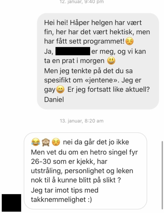 - IKKE GREIT: Dette svaret reagerer Bratterud på. Foto: Skjermdump - IKKE GREIT: Dette svaret reagerer Bratterud på. Foto: Skjermdump