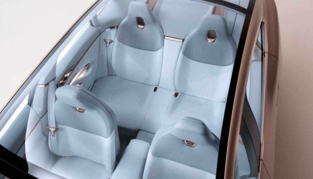 FRA I3. Setene er inspirert fra dagens i3, men regn med langt mer tradisjonell inndeling av bakre seterad. Foto: BMW. FRA I3. Setene er inspirert fra dagens i3, men regn med langt mer tradisjonell inndeling av bakre seterad. Foto: BMW.