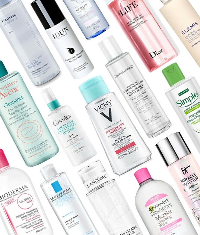 MICELLAR WATER: Dette er bare noen av rensevann-produktene som finnes i butikk! Foto: Produsentene MICELLAR WATER: Dette er bare noen av rensevann-produktene som finnes i butikk! Foto: Produsentene