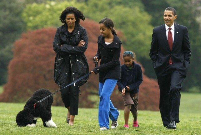 DEN GANG DA: Her er den tidligere presidentfamilien avbildet i 2009. Foto. NTB Scanpix DEN GANG DA: Her er den tidligere presidentfamilien avbildet i 2009. Foto. NTB Scanpix