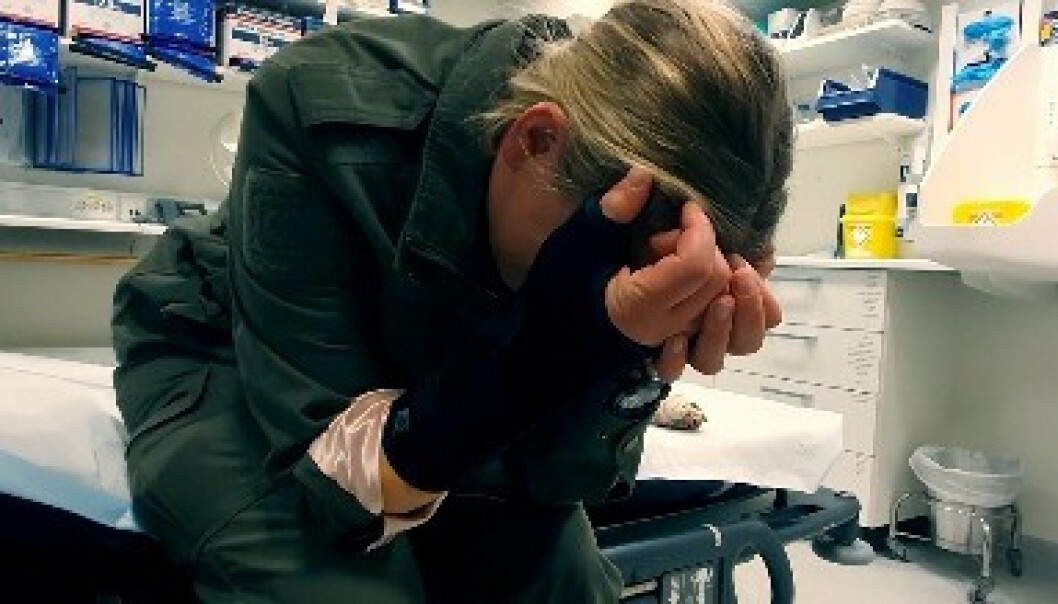 <strong>SKADET:</strong> Benedicte Izabell Ekeland måtte på sykehus som følge av skaden. Foto: TV 2 <strong>SKADET:</strong> Benedicte Izabell Ekeland måtte på sykehus som følge av skaden. Foto: TV 2