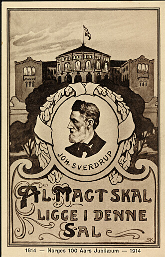 ALL MAKT: Johan Sverdrups tale om at all makt skal samles «her i denne sal», Stortinget, gjelder fortsatt i Norge, sier Syse. Foto: Nasjonalbiblioteket ALL MAKT: Johan Sverdrups tale om at all makt skal samles «her i denne sal», Stortinget, gjelder fortsatt i Norge, sier Syse. Foto: Nasjonalbiblioteket