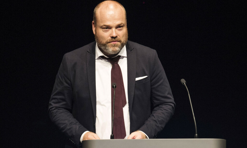 FILE - In this Aug. 21, 2017 file photo, Bestseller CEO Anders Holch Povlsen speaks during an event in Aarhus, Denmark. Danish media is saying three of the four children of Danish business tycoon, Anders Holch Povlsen, who is allegedly the Nordic country's richest man and a major private landowner in Britain have died in the Sri Lanka bombings on Sunday April 21, 2019. (Bo Amstrup/Ritzau Scanpix via AP, File)