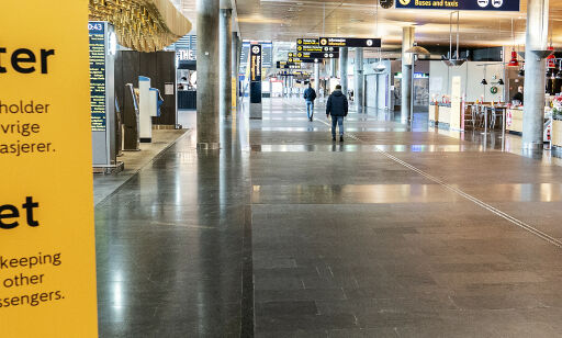 image: Flytrafikken er redusert med rundt 95 prosent