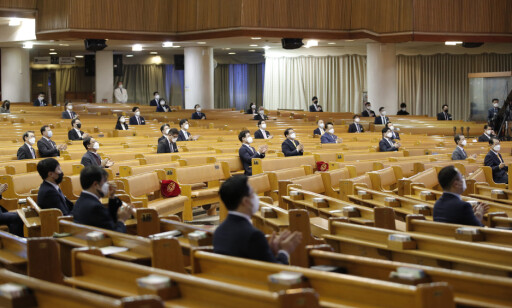 En av Sør-Koreas største kirker holdt påskegudstjeneste i Seoul for pastorer i menigheten Yoido Full Gospel Church Foto: Lee Jin-man / AP / NTB scanpix En av Sør-Koreas største kirker holdt påskegudstjeneste i Seoul for pastorer i menigheten Yoido Full Gospel Church Foto: Lee Jin-man / AP / NTB scanpix