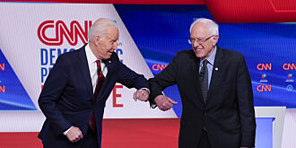 image: Bernie Sanders erklærer full støtte til Joe Biden