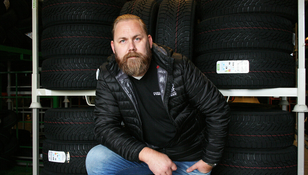 <strong>10-15 GRADER:</strong> Den beste temperaturen for lagring av dekk er 10-15 grader, sier produktsjef i Nokian Tyres, Kjetil Røssel. Foto: Nokian <strong>10-15 GRADER:</strong> Den beste temperaturen for lagring av dekk er 10-15 grader, sier produktsjef i Nokian Tyres, Kjetil Røssel. Foto: Nokian