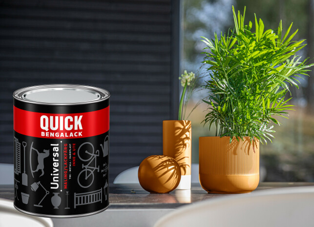 NYTT LIV: Bruk fargekombinasjonene foreslått i Butinox Terrassebeis Fargekart når du gir nytt liv til gamle interiørskatter og skap et uterom med matchene farger. Pottene på bildet er malt med Quick Bengalack Universal i fargen 5924 Ingefær boost. NYTT LIV: Bruk fargekombinasjonene foreslått i Butinox Terrassebeis Fargekart når du gir nytt liv til gamle interiørskatter og skap et uterom med matchene farger. Pottene på bildet er malt med Quick Bengalack Universal i fargen 5924 Ingefær boost.